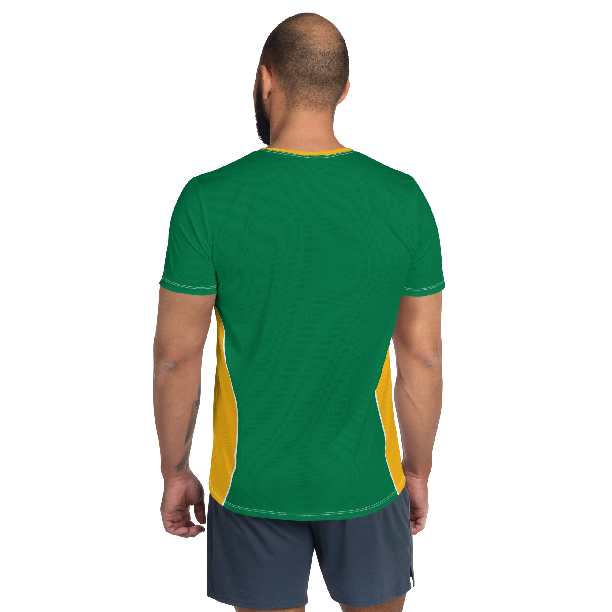 Sping Bouk T-shirt de Sport Pour Homme, Imprimé All Over