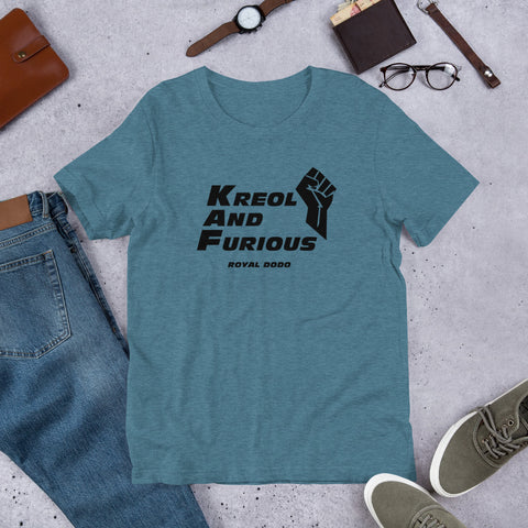 T-shirt Unisexe KAF : Kreol And Furious